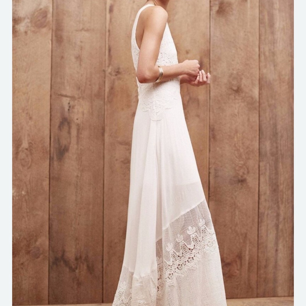 Plenty by Tracy Reese White Tiered Maxi Dress